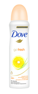 Dove Go Fresh Grapefruit&Lemongrass deodorant ve spreji 150ml