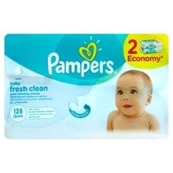 Pampers Ubrousky Fresh Clean 2x64ks