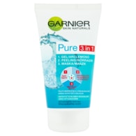Garnier Skin Naturals Pure 3v1 gel, peeling a maska 150ml
