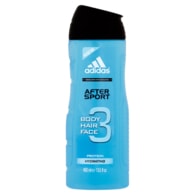 Adidas After Sport 3v1 sprchový gel na tělo, tvář & vlasy s citrusovou vůní 400ml