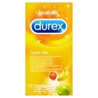 Durex Taste Me barevné kondomy s příchutí 12 ks