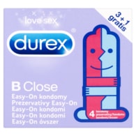Durex B close easy-on kondomy pro snadnější nasazení 4 ks