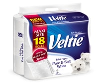 Veltie Delicate White 3-vrstvý toaletní papír 18 rolí