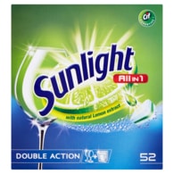 Sunlight All in 1 Tablety do myčky nádobí 52 ks 910g
