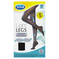 Scholl Light Legs Kompresní punčochové kalhoty Black S 20 DEN