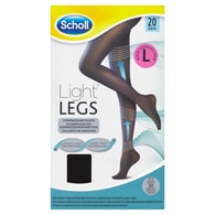 Scholl Light Legs Kompresní punčochové kalhoty Black L 20 DEN