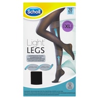 Scholl Light Legs Kompresní punčochové kalhoty Black XL 20 DEN
