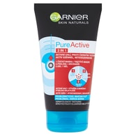 Garnier Skin Naturals Pure Active 3v1 aktivní uhlí proti černým tečkám 150ml