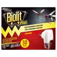 Biolit Plus elektrický odpařovač 30 nocí - proti mouchám a komárům